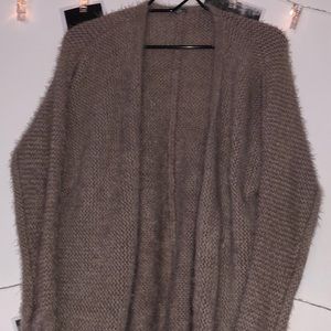 Soft frayed cardigan